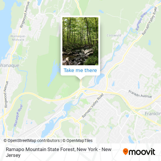 Ramapo Mountain State Forest map