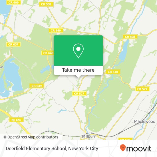 Deerfield Elementary School map