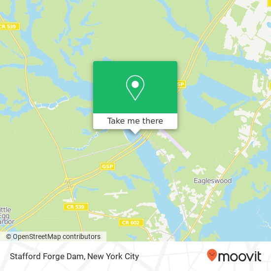 Stafford Forge Dam map