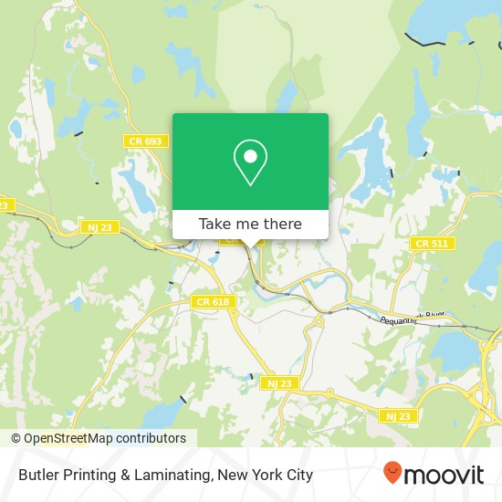 Butler Printing & Laminating map