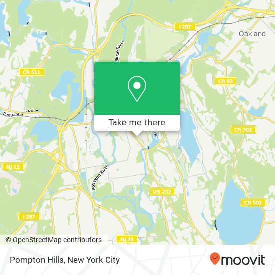 Mapa de Pompton Hills