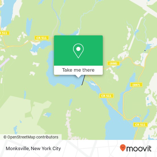 Mapa de Monksville