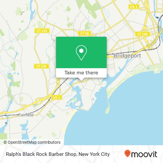 Mapa de Ralph's Black Rock Barber Shop