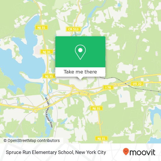 Mapa de Spruce Run Elementary School