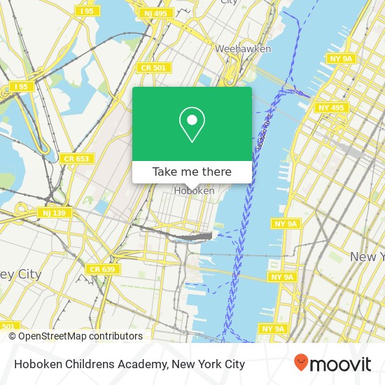 Mapa de Hoboken Childrens Academy