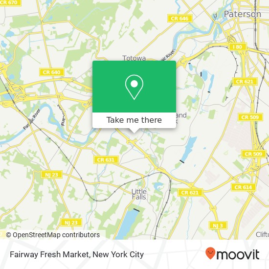 Mapa de Fairway Fresh Market