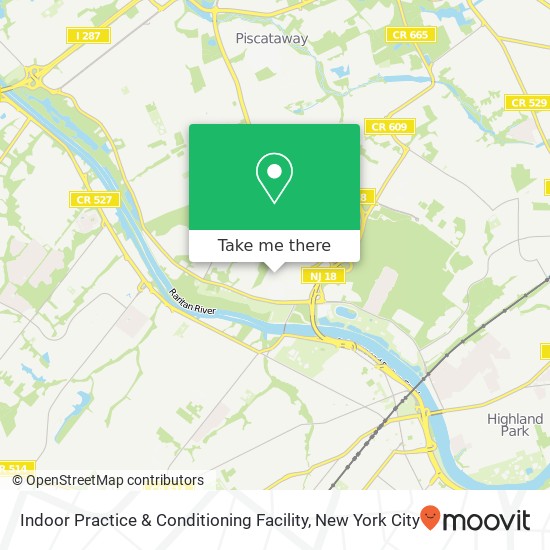 Mapa de Indoor Practice & Conditioning Facility