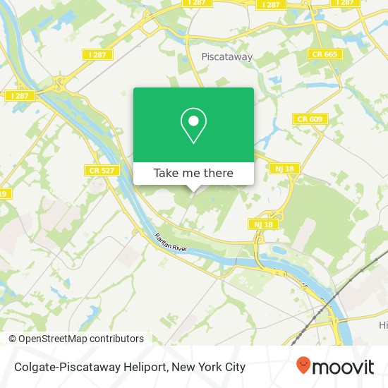 Mapa de Colgate-Piscataway Heliport