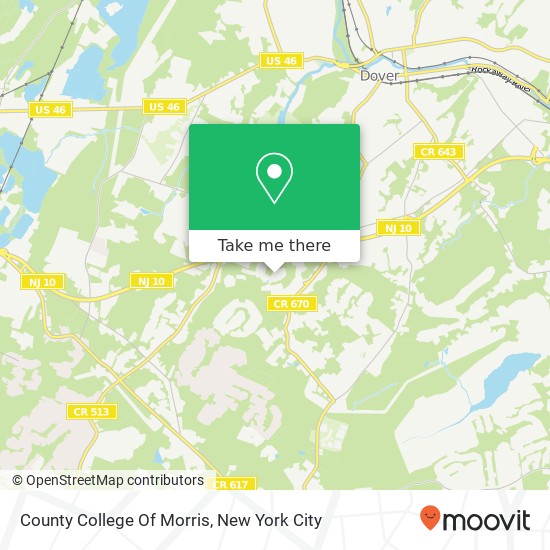 Mapa de County College Of Morris