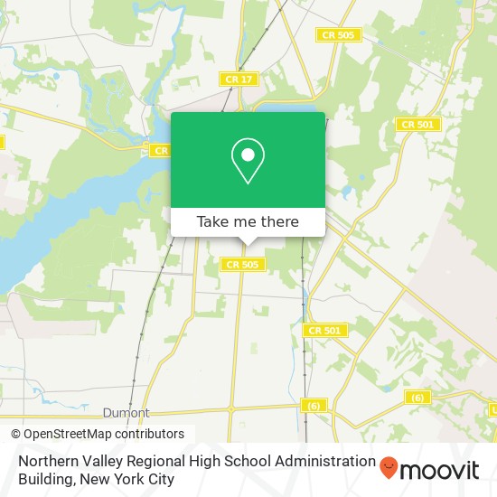 Mapa de Northern Valley Regional High School Administration Building