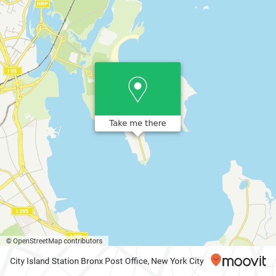 Mapa de City Island Station Bronx Post Office