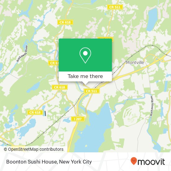 Boonton Sushi House map