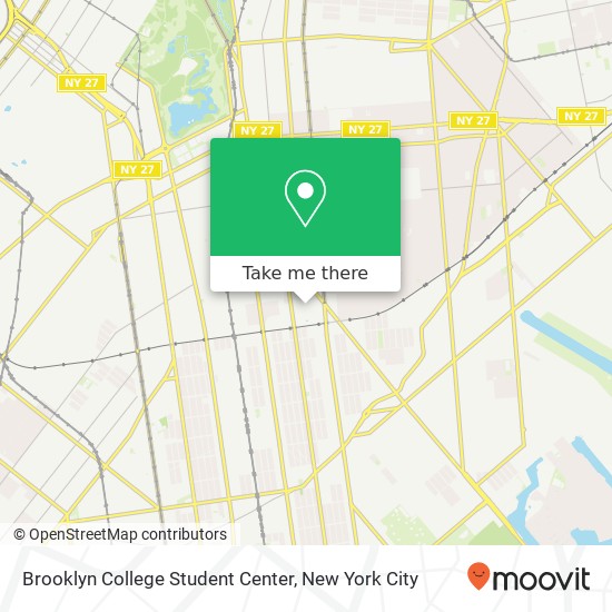 Brooklyn College Student Center map