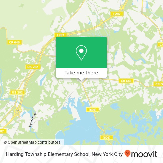 Harding Township Elementary School map