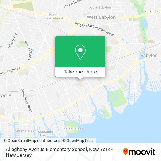 Allegheny Avenue Elementary School map