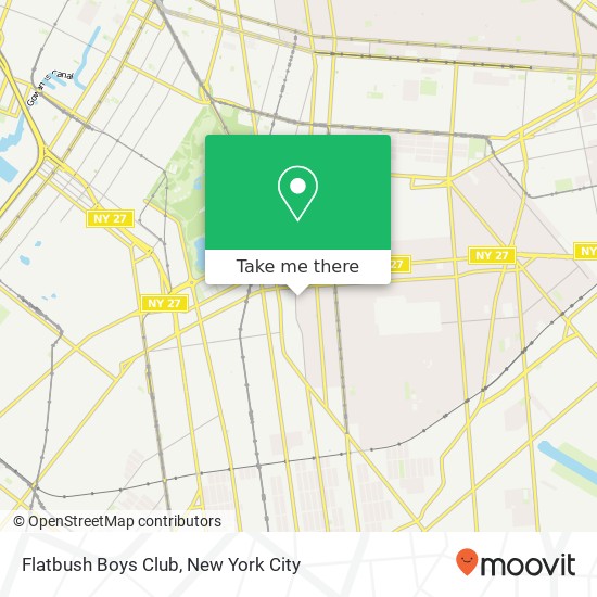 Flatbush Boys Club map