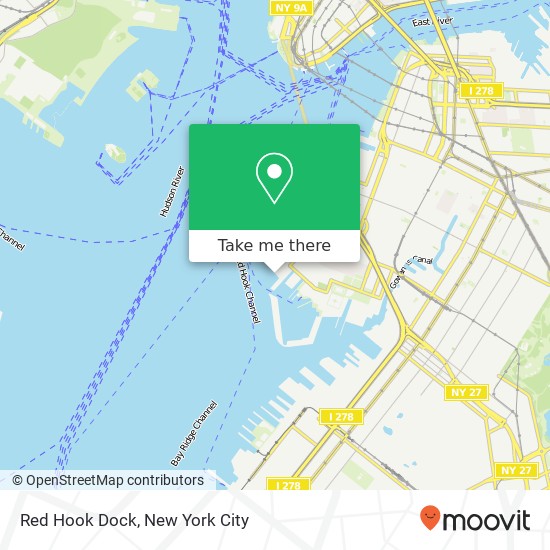 Red Hook Dock map