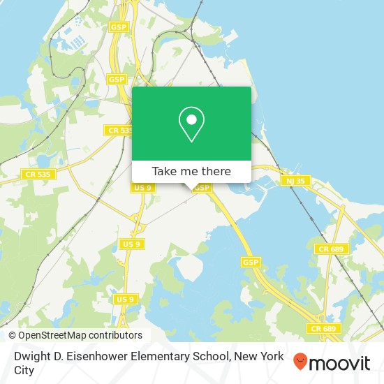 Dwight D. Eisenhower Elementary School map