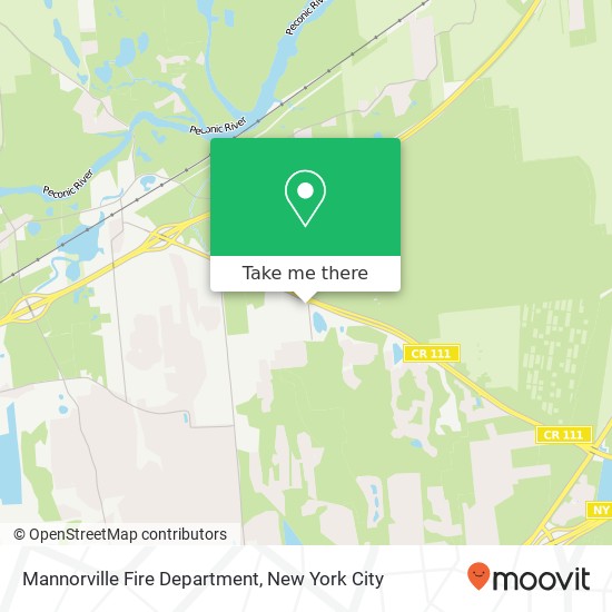 Mannorville Fire Department map