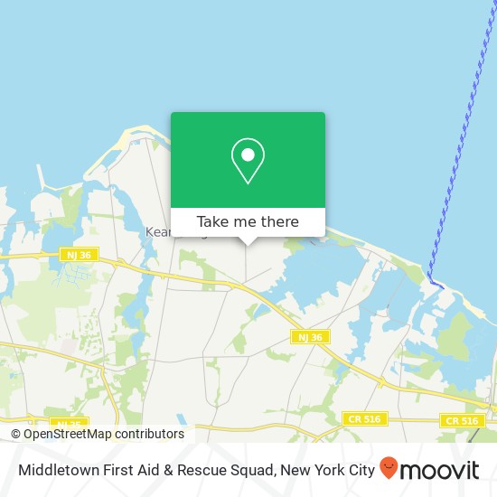 Middletown First Aid & Rescue Squad map