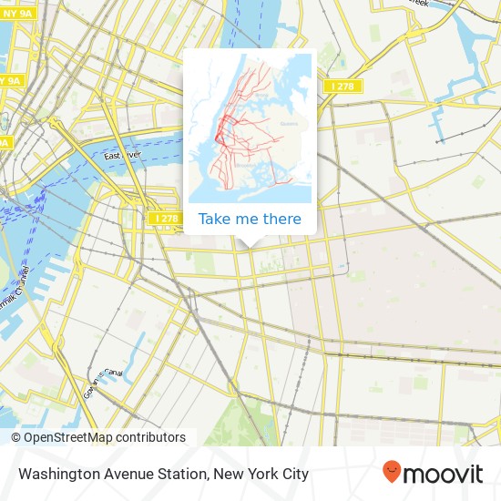 Mapa de Washington Avenue Station