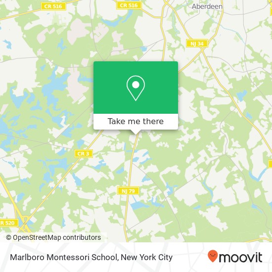 Mapa de Marlboro Montessori School