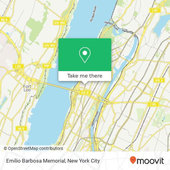 Emilio Barbosa Memorial map