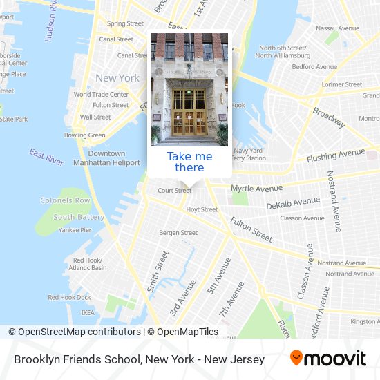 Brooklyn Friends School map