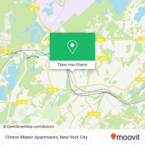 Mapa de Clinton Manor Apartments