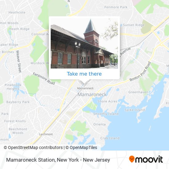 Mamaroneck Station map