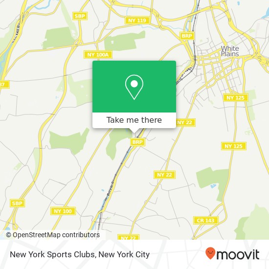 Mapa de New York Sports Clubs