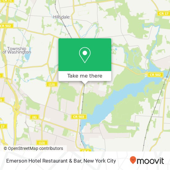 Emerson Hotel Restaurant & Bar map