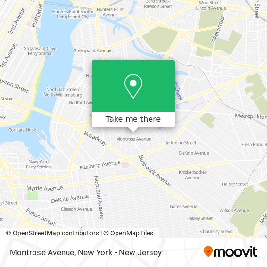 Mapa de Montrose Avenue