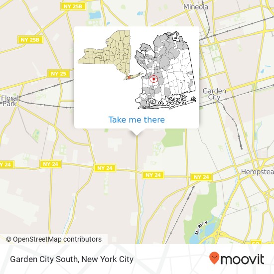 Garden City South map