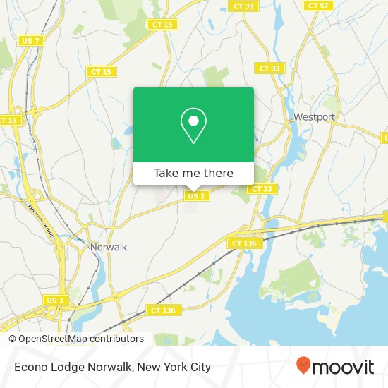 Econo Lodge Norwalk map