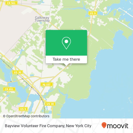 Mapa de Bayview Volunteer Fire Company