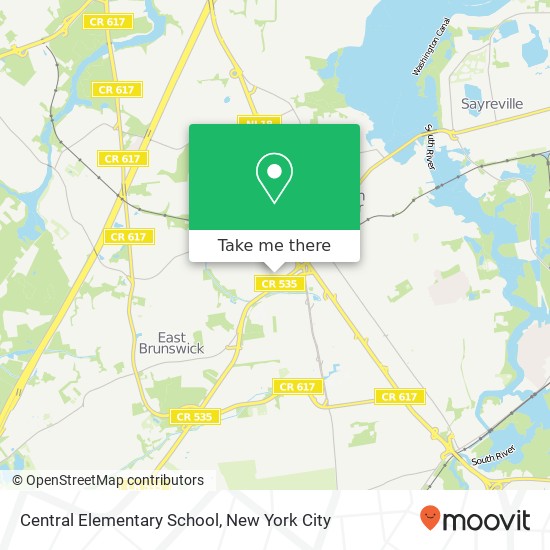 Mapa de Central Elementary School