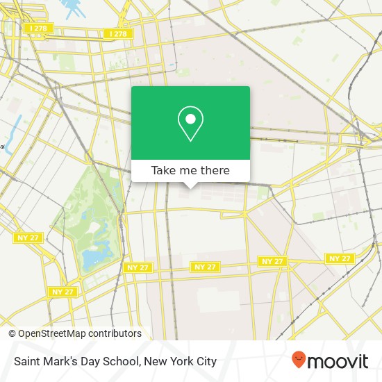 Saint Mark's Day School map