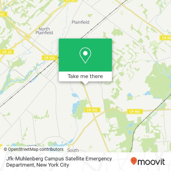 Mapa de Jfk-Muhlenberg Campus Satellite Emergency Department