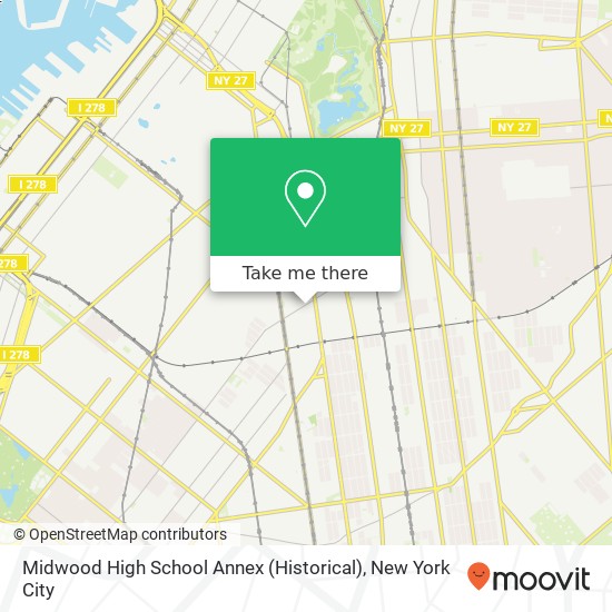 Midwood High School Annex (Historical) map