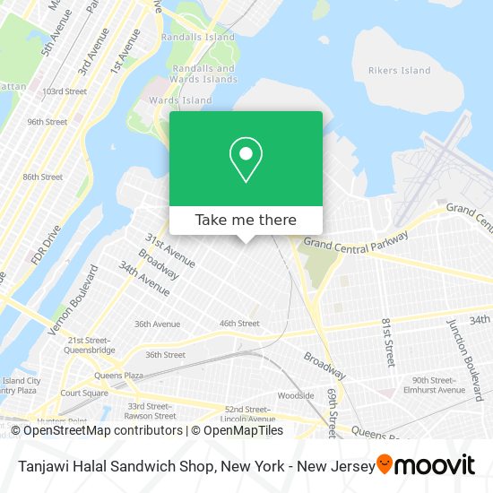 Mapa de Tanjawi Halal Sandwich Shop