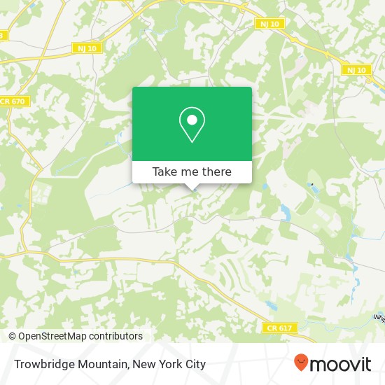 Trowbridge Mountain map