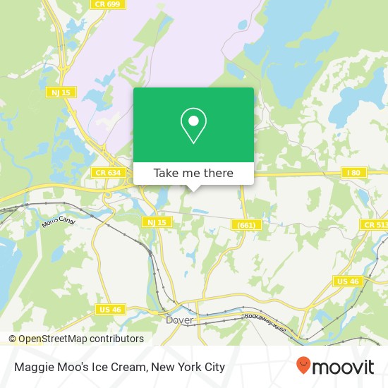 Mapa de Maggie Moo's Ice Cream