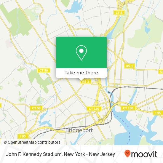 John F. Kennedy Stadium map