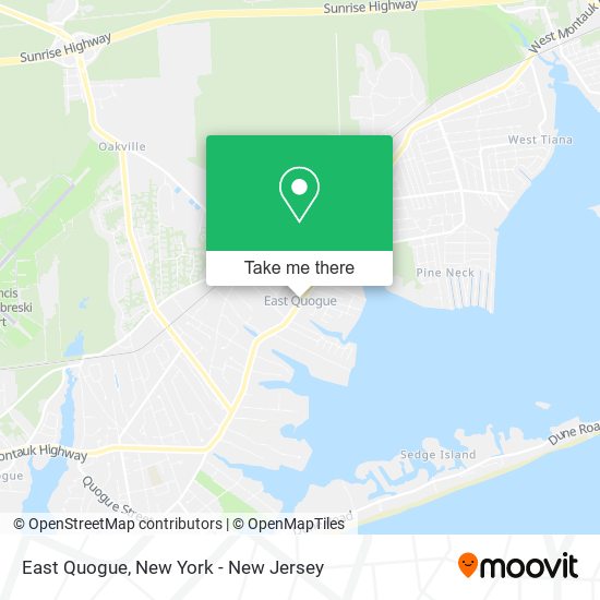 East Quogue map