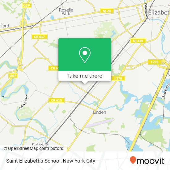 Saint Elizabeths School map