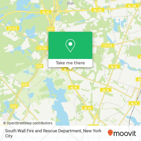 South Wall Fire and Rescue Department map