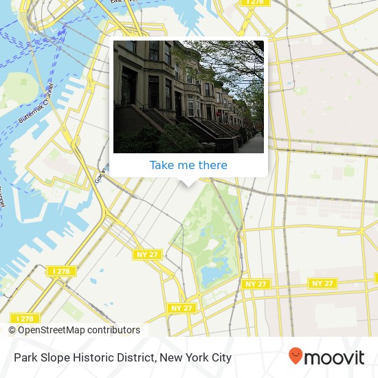 Park Slope Historic District map