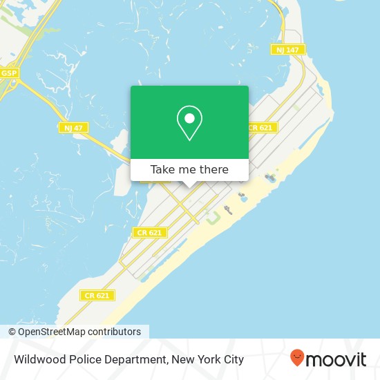 Mapa de Wildwood Police Department