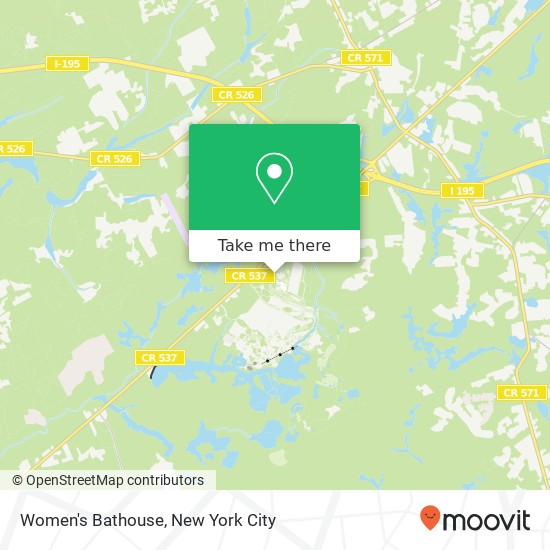 Women's Bathouse map